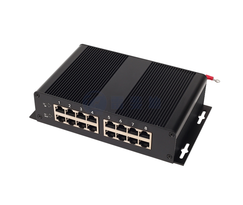 8路百兆/千兆POE網(wǎng)絡(luò)信號防雷器LFD-08RJ45/POE